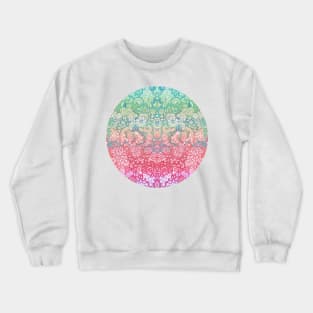 Soft Pastel Rainbow Doodle Crewneck Sweatshirt